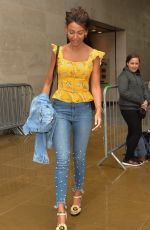 MICHELLE KEEGAN in Jeans Leaves BBC Radio in London 05/29/2018