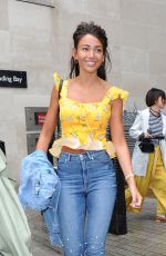 MICHELLE KEEGAN in Jeans Leaves BBC Radio in London 05/29/2018