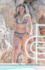 MICHELLE RODRIGUEZ in Bikini Swimming at Eden Roc Hotel in Antibes 05/17/2018