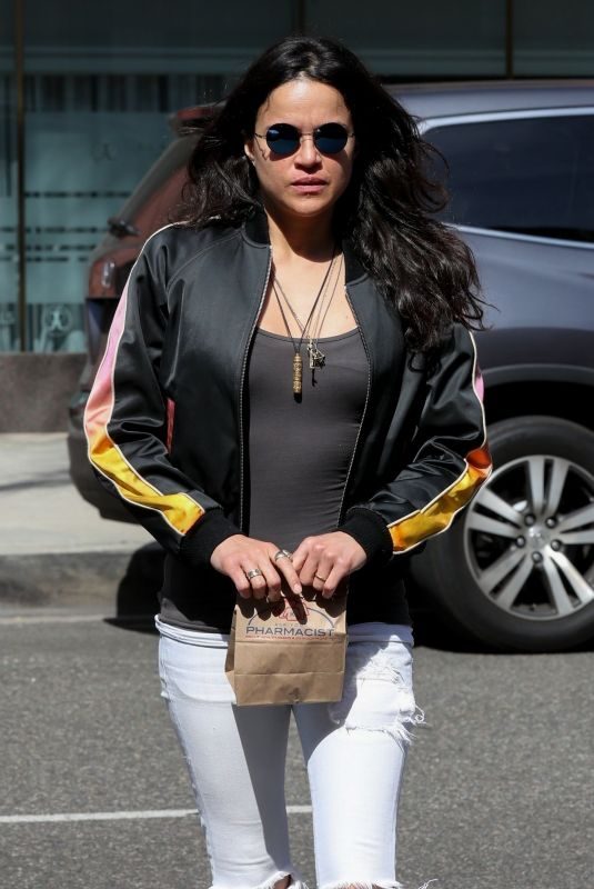 MICHELLE RODRIGUEZ Out in Beverly Hills 05/10/2018