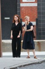 MICHELLE WILLIAMS and JULIANNE MOORE on the Set of After the Wedding in New York 05/29/2018