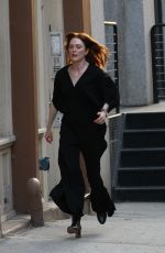 MICHELLE WILLIAMS and JULIANNE MOORE on the Set of After the Wedding in New York 05/29/2018
