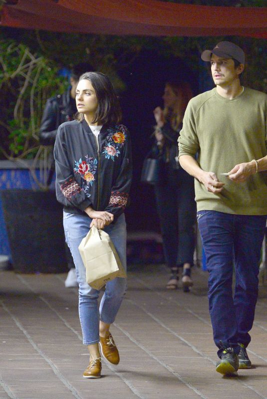 MILA KUNIS and Ashton Kutcher Night Out in Los Angeles 05/22/2018