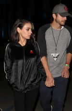 MILA KUNIS and Ashton Kutchner Arrives at U2 Concert in Inglewood 05/16/2018