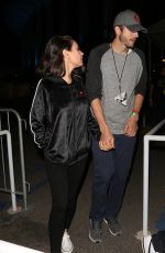 MILA KUNIS and Ashton Kutchner Arrives at U2 Concert in Inglewood 05/16/2018