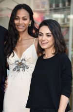MILA KUNIS at Zoe Saldana Star on the Hollywood Walk of Fame Ceremnoy in Los Angeles 05/03/2018