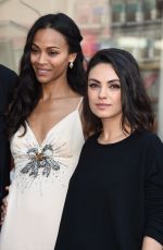 MILA KUNIS at Zoe Saldana Star on the Hollywood Walk of Fame Ceremnoy in Los Angeles 05/03/2018