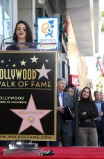 MILA KUNIS at Zoe Saldana Star on the Hollywood Walk of Fame Ceremnoy in Los Angeles 05/03/2018