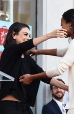 MILA KUNIS at Zoe Saldana Star on the Hollywood Walk of Fame Ceremnoy in Los Angeles 05/03/2018