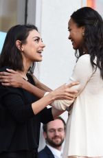 MILA KUNIS at Zoe Saldana Star on the Hollywood Walk of Fame Ceremnoy in Los Angeles 05/03/2018
