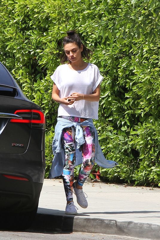 MILA KUNIS Out and About in Los Angeles 05/10/2018