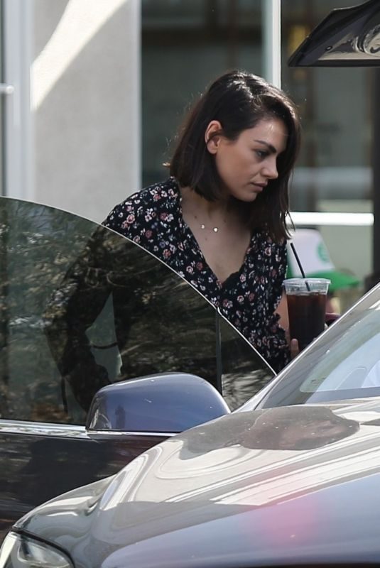 MILA KUNIS Out for Breakfast in West Hollywood 05/05/2018