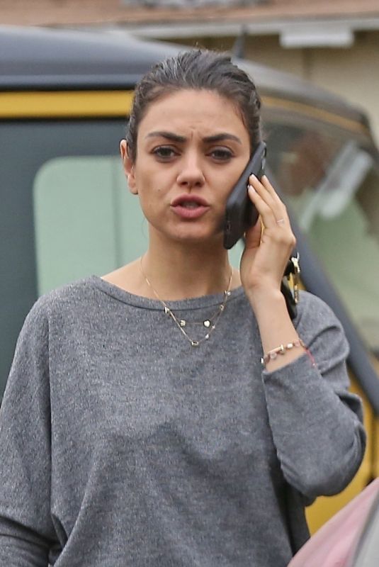 MILA KUNIS Out for Coffiee in Burbanka 05/24/2018
