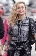 MILEY CYRUS at Jimmy Kimmel Live in Hollywood 05/01/2018