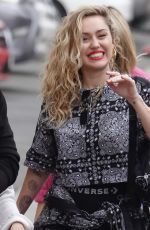 MILEY CYRUS at Jimmy Kimmel Live in Hollywood 05/01/2018