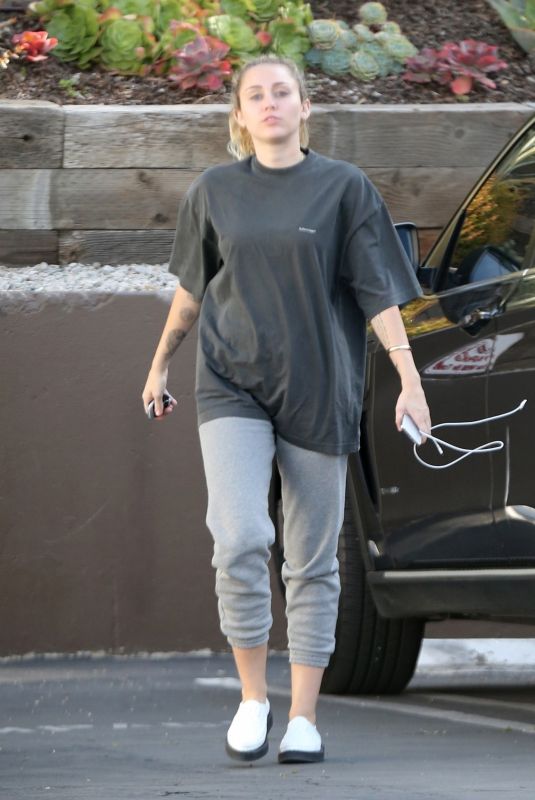 MILEY CYRUS Out and About in Los Angeles 05/04/2018