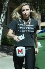 MILEY CYRUS Out Shopping in Studio City 05/16/2018