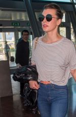 MILLA JOVOVICH at Nice Airport 05/18/2018