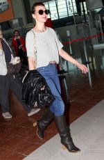 MILLA JOVOVICH at Nice Airport 05/18/2018