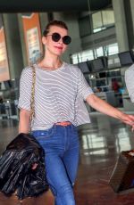 MILLA JOVOVICH at Nice Airport 05/18/2018