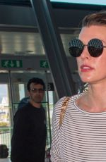 MILLA JOVOVICH at Nice Airport 05/18/2018