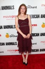 MINA SUNDWALL at American Animals Premiere in New York