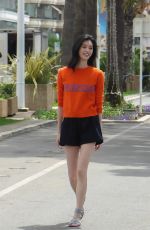 MING XI Outside Hotel Martinez in Cannes 05/12/2018