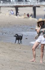MINNIE DRIVER Out on the Beach in Los Angeles 05/30/2018