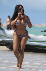 MORIAH MILLS in Bikini at a Beach in Miami 05/06/2018