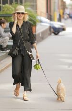 NAOMI WATTS Out with Her Dog in New York 05/03/2018