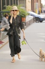 NAOMI WATTS Out with Her Dog in New York 05/03/2018