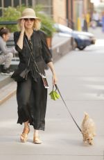 NAOMI WATTS Out with Her Dog in New York 05/03/2018