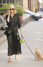 NAOMI WATTS Out with Her Dog in New York 05/03/2018