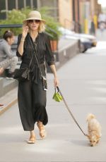 NAOMI WATTS Out with Her Dog in New York 05/03/2018