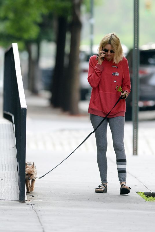 NAOMI WATTS Out with Her Dog in New York 05/23/2018