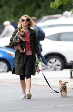 NAOMI WATTS Out with Her Dogs in New York 05/30/2018
