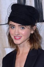 NATALIA DYER at Christian Dior Couture Cruise Collection Photocall in Paris 05/25/2018