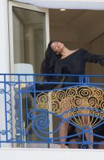 NICOLE SCHERZINGER on the Set of a Photoshoot in Cannes 05/16/2018
