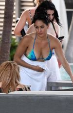 NIKKI and BRIE BELLA and other WWE Stars Filming Total Ddivas in Miami 05/30/2018