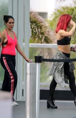 NIKKI and BRIE BELLA, NATALYA NEIDHART and SHARNA BURGESS Out in Miami Beach 05/30/2018