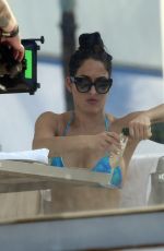 NIKKI BELLA in Bikini on the Set of Total Divas at a Pool in Miami 05/30/2018