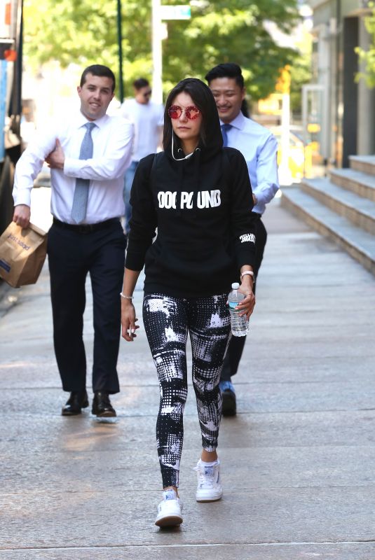 NINA DOBREV Leaves a Gym in New York 05/24/2018