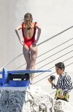 NOEL CAPRI BERRY in Swimsuit at Hotel Cap Eden Roc in Antibes 05/17/2018