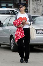 PARIS HILTON Out with Her Dog in West Hollywood 05/21/2018