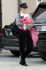 PARIS HILTON Out with Her Dog in West Hollywood 05/21/2018