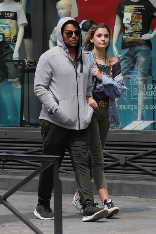 PARIS JACKSON and TJ Jackson Out in Paris 05/25/2018