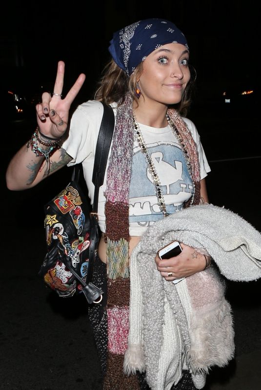 PARIS JACKSON Arrives at On the Rox in West Hollywood 05/19/2018