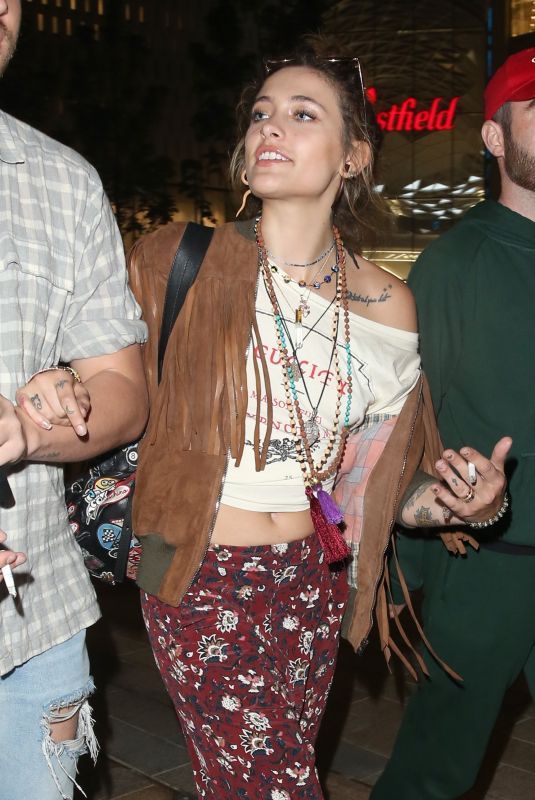 PARIS JACKSON Leaves All Star Lanes Bowling Lanes in London 05/30/2018