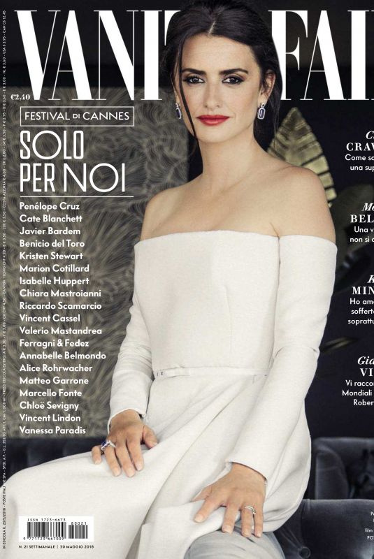 PENELOPE CRUZ in Vanity Fair Magazine, Italy May 2018