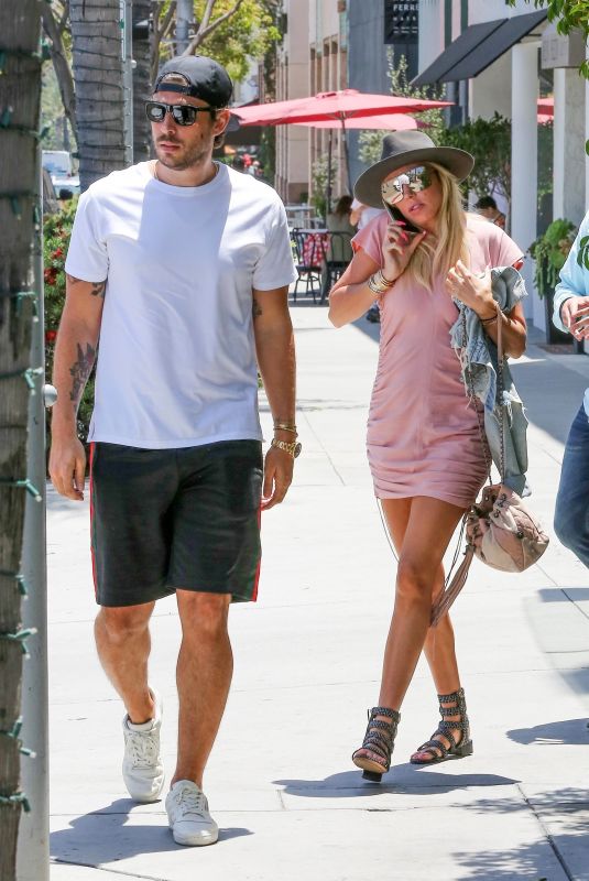 PETRA ECCLESTONE and Sam Palmer Out for Lunch in Beverly Hills 05/17/2018